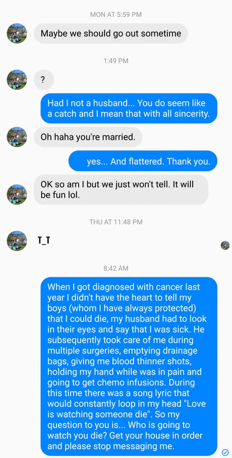 Womans Response To Cheating Husbands Texts Will Make Anyone Whos