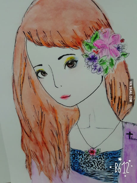 I Was Really Bad At Drawing And I Asked My 8 Yr Old Little Sis To Draw Something For Me And This Is What She Drawed For Me 9gag