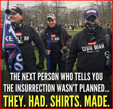 Unplanned they said. Also people died during the insurrection.