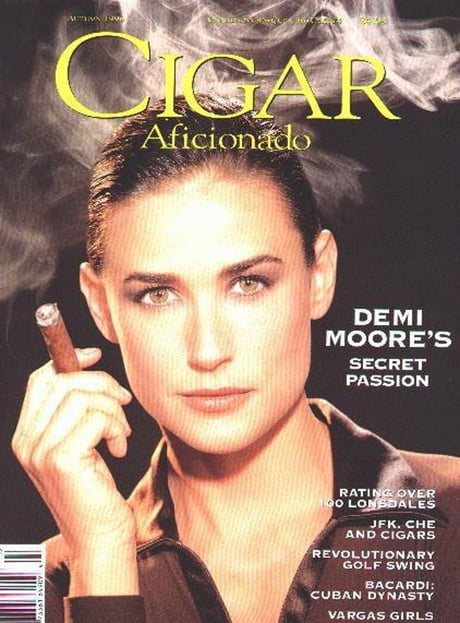 demi moore cigarette ditches make-up and puffs on a in LA Demi Moore is blind in