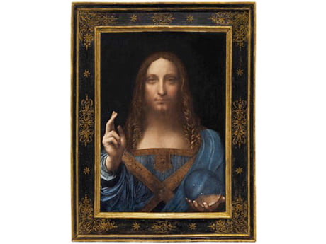 This is Salvator Mundi by Leonardo da Vinci is the most