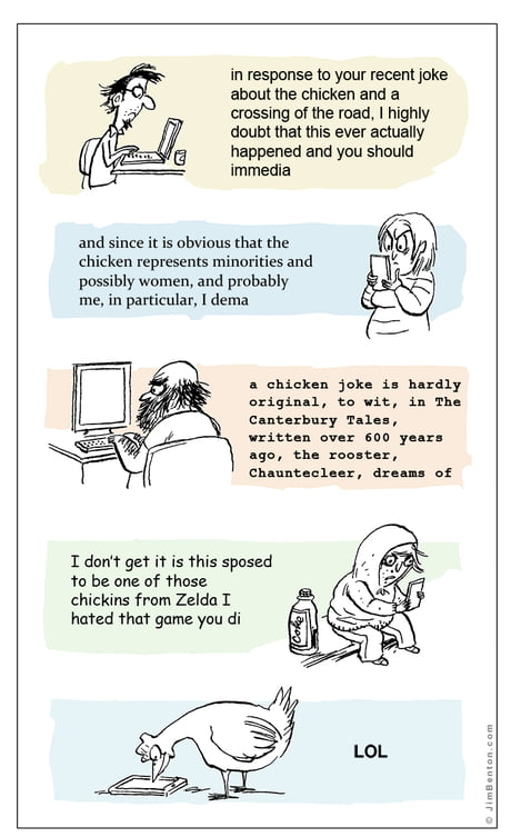 Why Did The Chicken Cross The Road 9gag