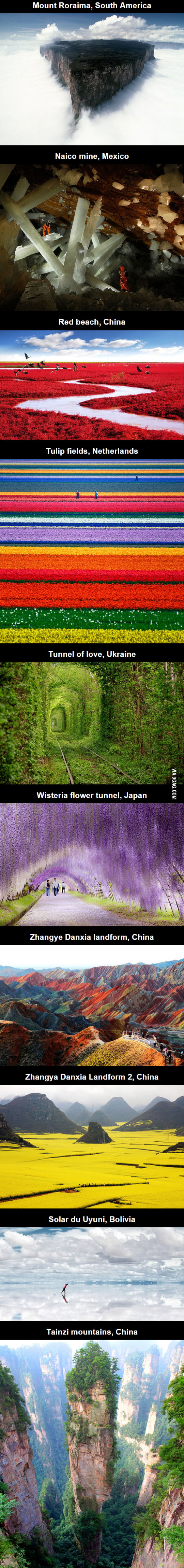 10 places that don't look real - 9GAG