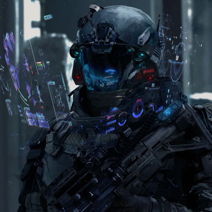 Futuristic Soldier Concept Art