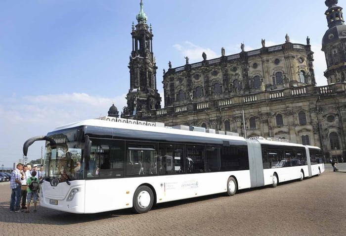 The longest bus in the world is the Autotram Extra Grand by Göppel Bus ...