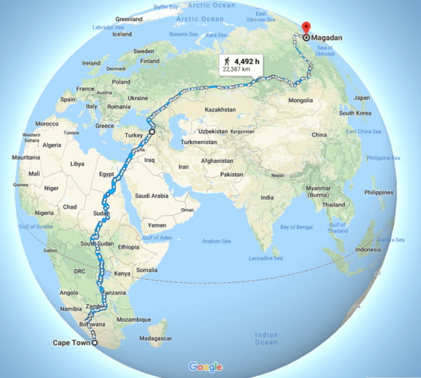 The World s Longest Continuous Road That A Person Can Walk On 9GAG