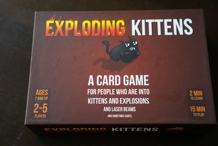 It's like UNO. But different. And with exploding kittens...