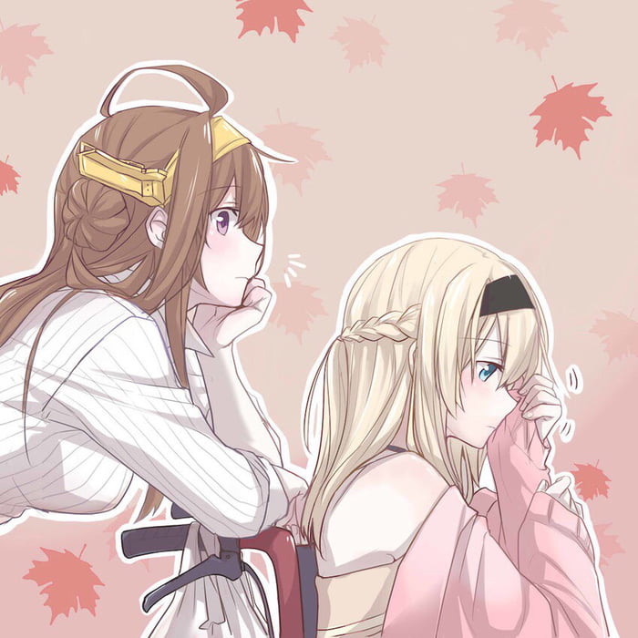 Kongou and Warspite (kancolle)