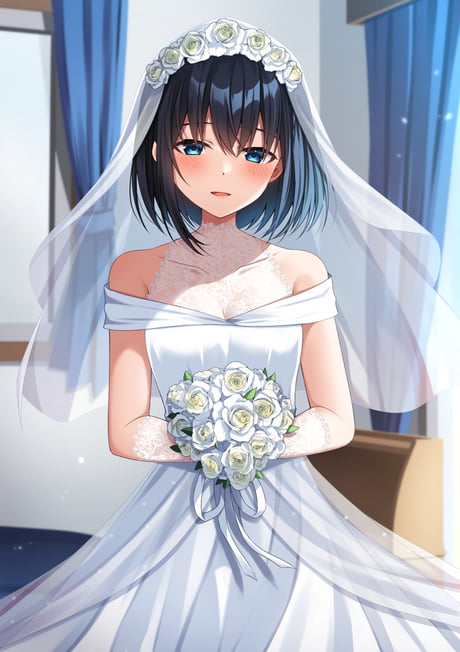 Oreimo Manga Anime Character, veil, bride, fictional Character, cartoon png  | PNGWing