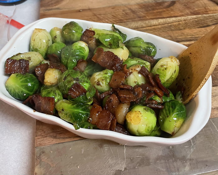 Honey Glazed Brussel Sprouts with Bacon 9GAG
