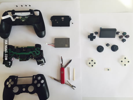 This what a disassembled Dualshock 4 (PS4 controller) looks like, in case anyone wondered - 9GAG