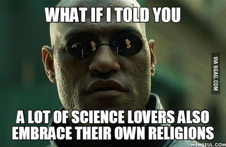 science religion meme