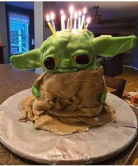 Baby Yoda Cake 9gag