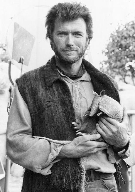 Clint Eastwood With An Ugly Cat 1970s 9gag