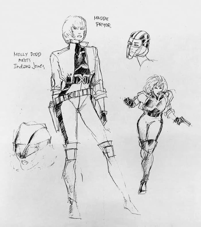 Concept art for Madelyne Pryor as a member of the X-Men during the ...