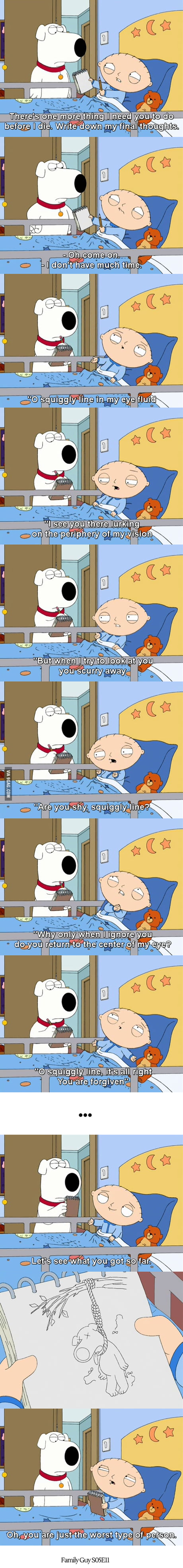 Stewie Griffin's Final Thoughts - 9Gag