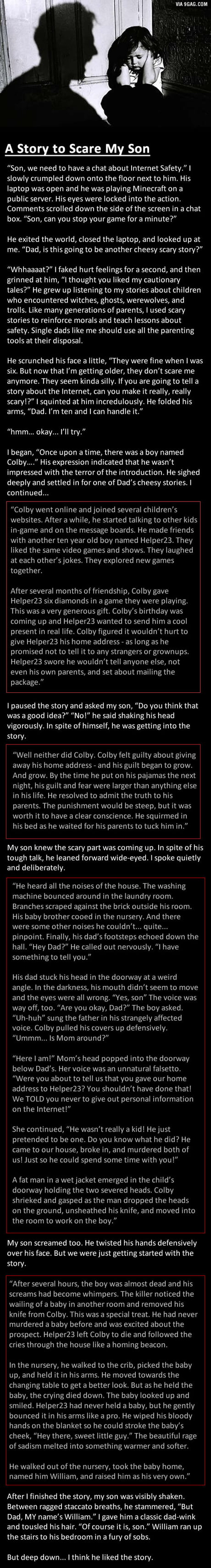 A Story To Scare My Son 9gag