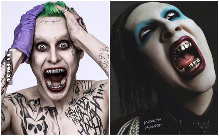 Am Inthe Only One Who Thinks The New Joker Looks Like Marilyn Manson 9gag 1196