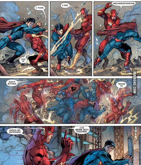 Enough Batman Vs Superman. What about Flash Vs Superman? - 9GAG