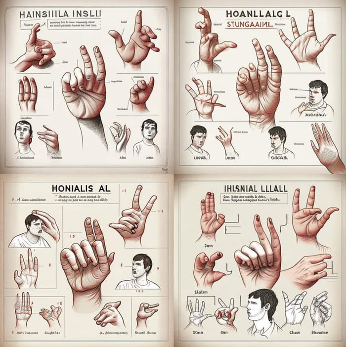 AI Generated Sign Language From Hell 9GAG