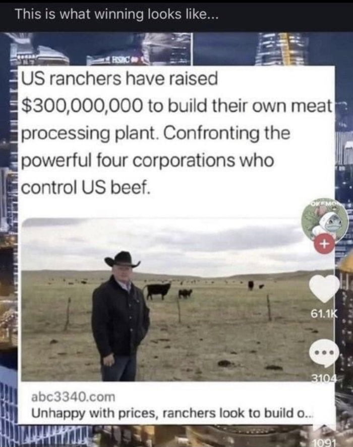 How can we learn from this great accomplishment in order to get rid of tax paid government subsidies for any company/farm that fails?