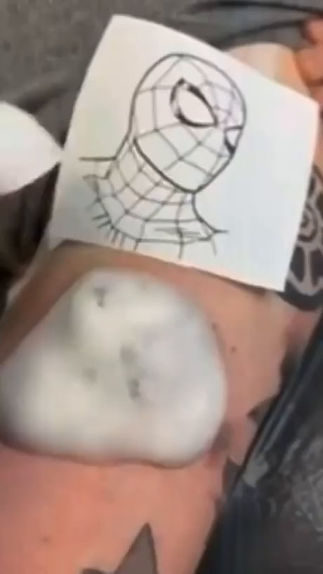 Spooderman tattoo