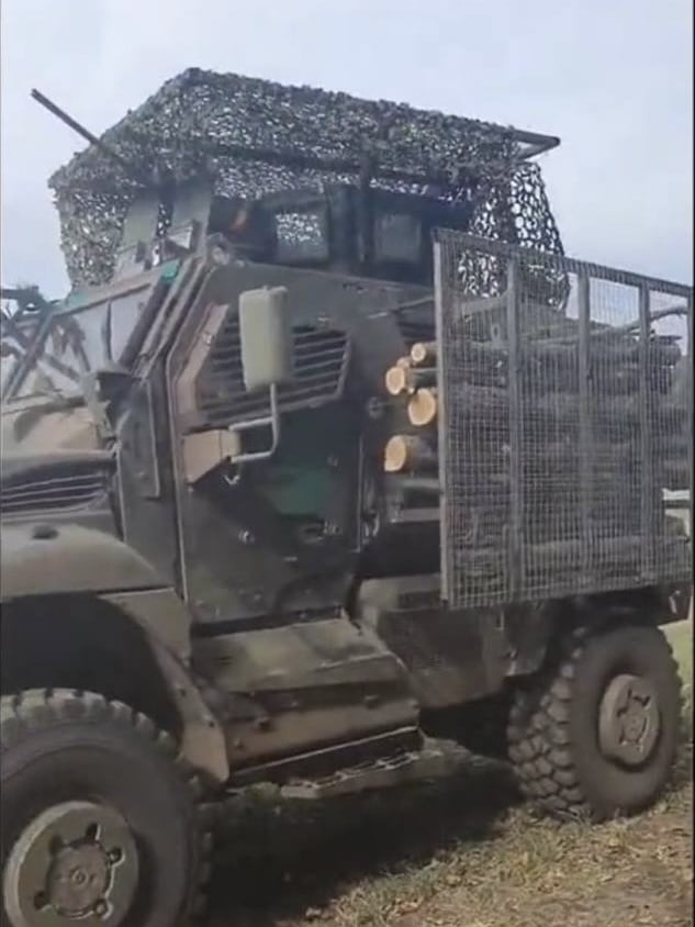 I imagined future of warfare to be with lasers and stuff… But we have this, and more or less every military employs cages now.