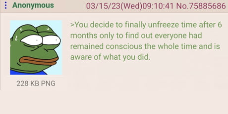 And you can't freeze it back