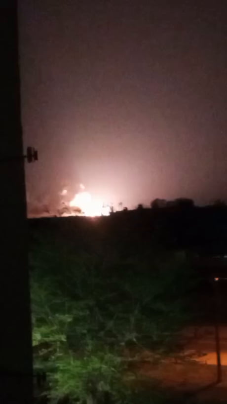 Ukraine successfully attacked the Russian military airfield in the occupied Dzhankoy, fire with detonation is spoted.