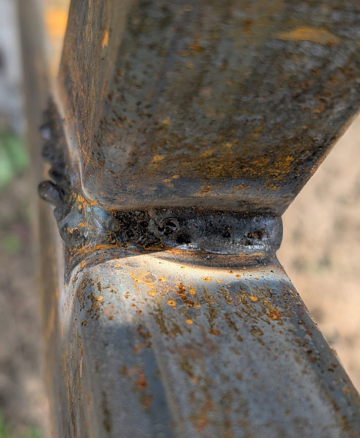 Any welders here? How long would it take to learn to weld decently - stick or gasless flux? Paid an old welder and got this