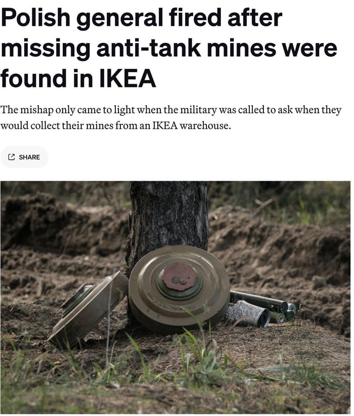 Polish anti tank mines ended up in Ikea - 9GAG