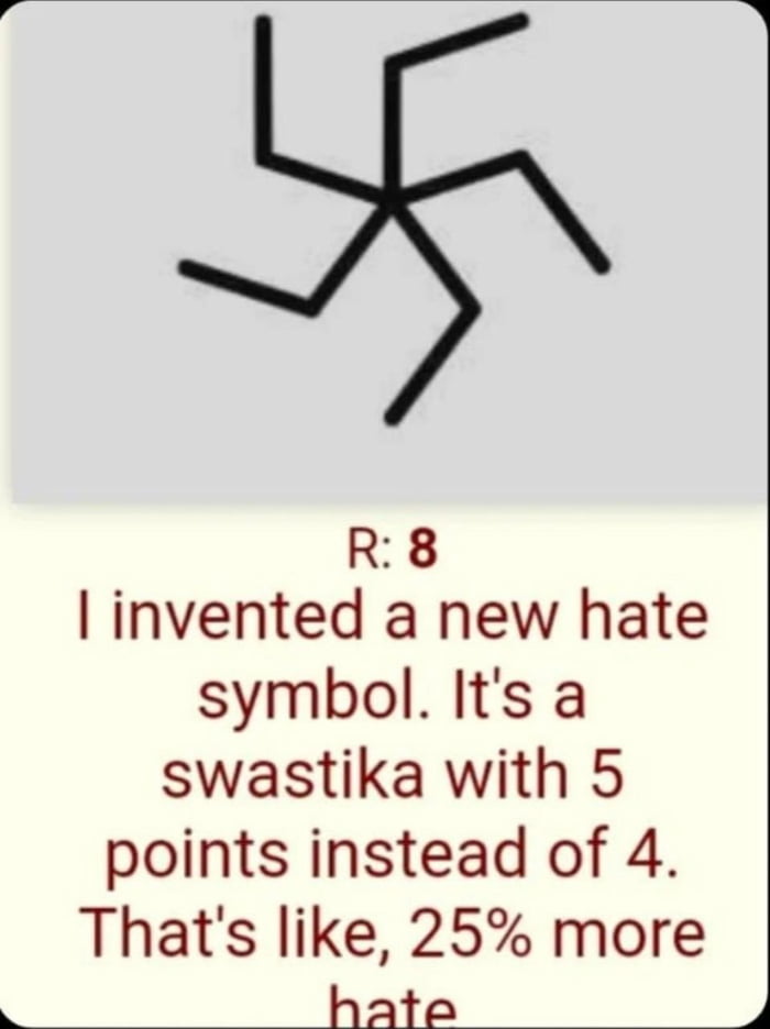 I invented a new hate symbol.