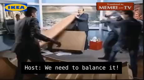 Assembling IKEA on live TV