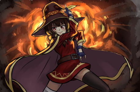 Megumin *pose* : Explosion ! - 9GAG