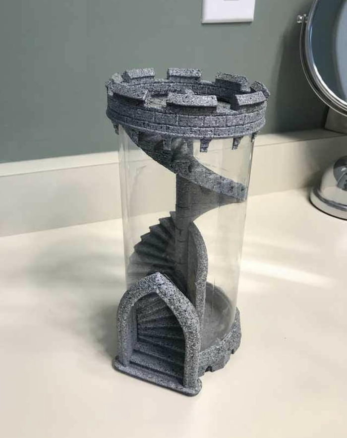 Tower for rolling dice