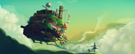 Howl S Moving Castle Wallpaper 2 Monitor 1280 X 1024 9gag