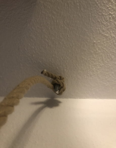 Moved into a new apartment, why is there a rope already hanging