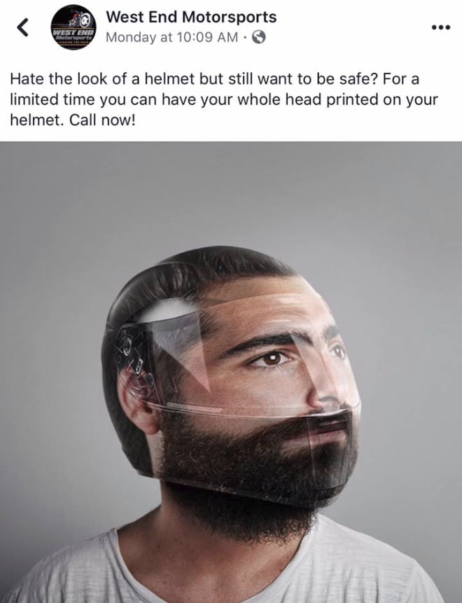 Finally, a helmet for me