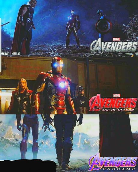 Marvel TRINITY.. Ironman, Captain America and Thor. - 9GAG