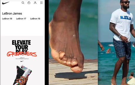 Lebron deals james feet