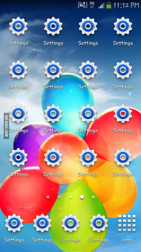 my settings icon is gone