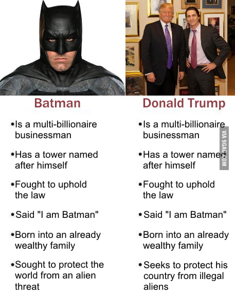 Batman vs Donald Trump - 9GAG