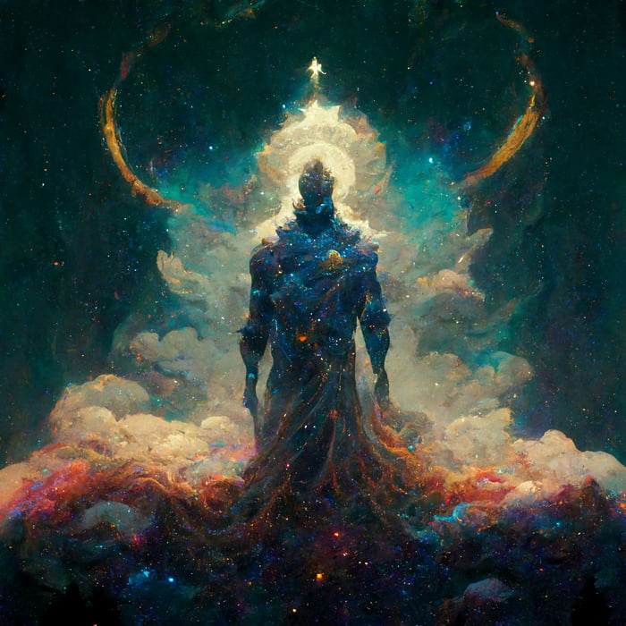 God Of Universe Created By Midjourney A I Gag