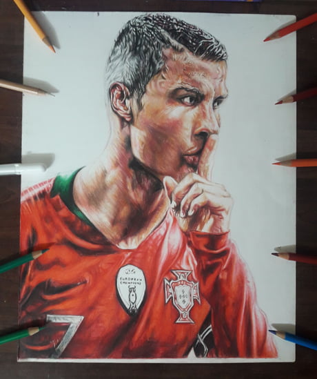 Ronaldo pencil sketch draw || Cristiano Ronaldo pencil art - video  Dailymotion