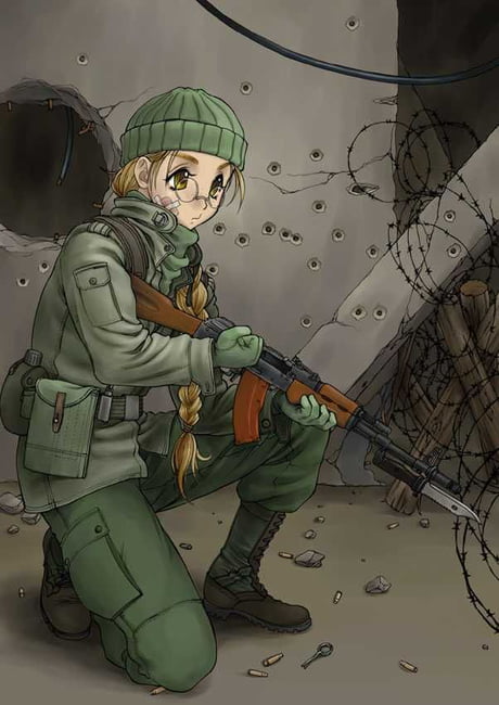 prompthunt: japanese girl fighting ww2, anime style, long hair, hair down,  symmetrical facial features, ww2 era, hyper realistic, pale skin, 4k, rule  of thirds, extreme detail, detailed drawing, trending artstation, hd, war,