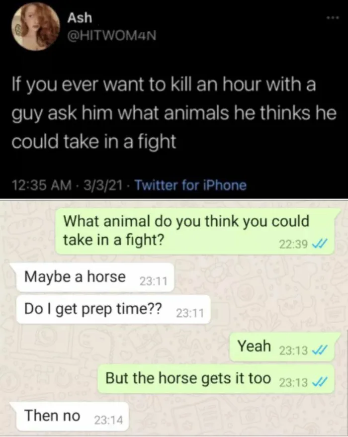 A horse of course