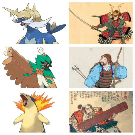 Samurott Decidueye Typloshion Are The Perfect Starters For Pokemon Legends Arceus Which Is Based On Feudal Japan 9gag