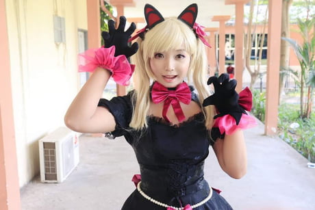 Black Cat D.Va cosplay by Hazelmiki 9GAG