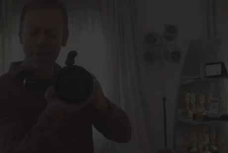 Old Man making vlog about his hobby