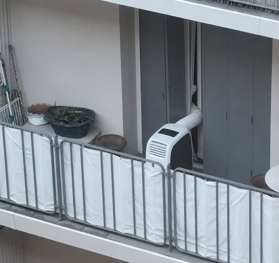 All right, I've installed the AC.